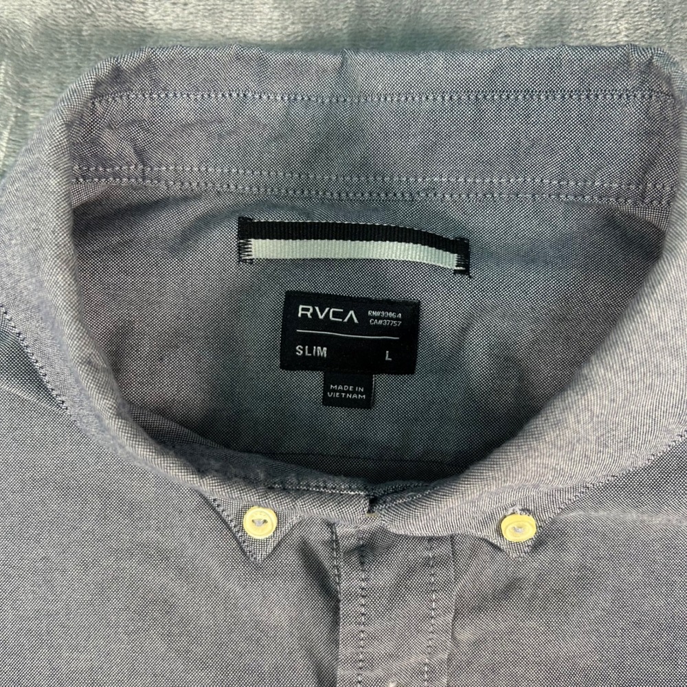 Men's Lighter Sky Blue Button-Up Shirt - Picture 2 of 8